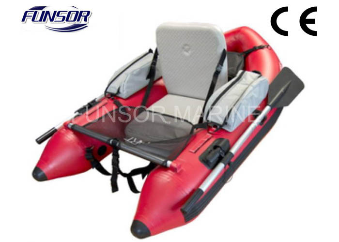 Small Dinghy Belly Inflatable Pontoon Fishing Boat Single Person