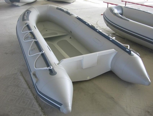 China Customized 1.0mm Hypalon Tube Aluminum RIB Boat Rigid Hull Inflatable Boat supplier