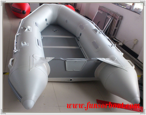 China EU CE approved aluminum floor inflatable boat and 2.9m inflatable fishing boat supplier