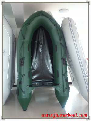 China Chinese inflatable boat for 4 person 0.9mm PVC Plywood floor supplier