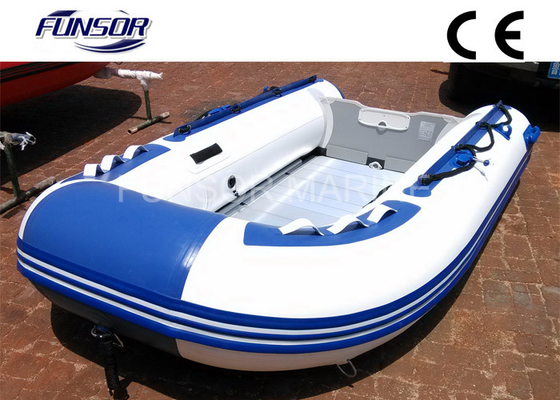 China White And Blue 2.9m Four Person Foldable Inflatable Boat With CE Approved supplier