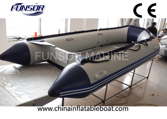 China Towable 12 Ft Hypalon Foldable Inflatable Boat With Hand Glued Tube supplier