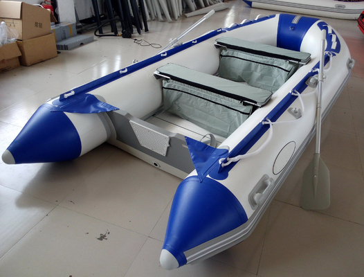 China 12 Feet Fishing Inflatable Yacht Tenders Aluminum Floor Inflatable Boat 5 Person supplier
