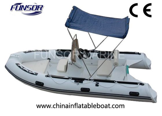 China Professional Long 4.3m Rigid Inflatable Fishing Boat With YAMAHA Motor supplier