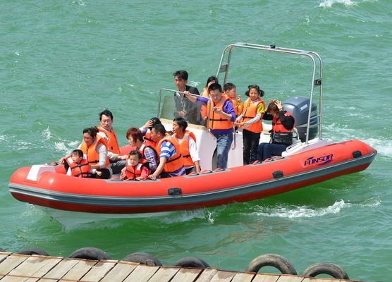 China Heavy Duty Inflatable RIB Boats Inflatable River Boats For Kids / Adults supplier