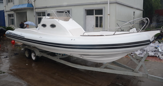China Long 9.6m Semi - Rigid Inflatable Yacht Tenders Motorized Inflatable Boats RIB960 supplier