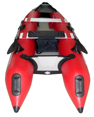 China Summer Comfortable Inflatable Sea Kayak , 0.9mm PVC Inflatable Fishing Boats supplier