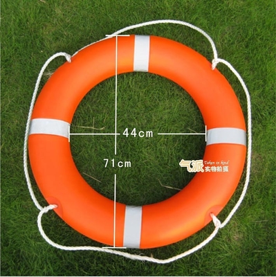 China Orange Plastic Life Buoy Inflatable Boat Accessories with SOLAS 1974/1996 supplier