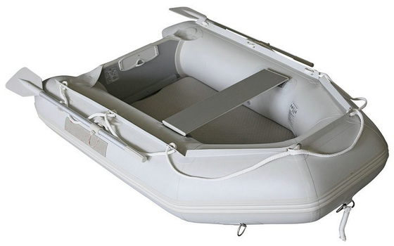 China 2.3 Meter Inflatable Fishing Boat Air Deck With Electric Motor 0.9mm PVC supplier