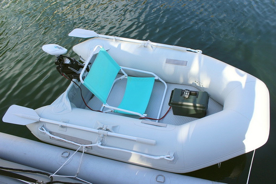 China 230cm Foldable Inflatable Boat Airmat Floor Light Grey Color Short Shaft supplier
