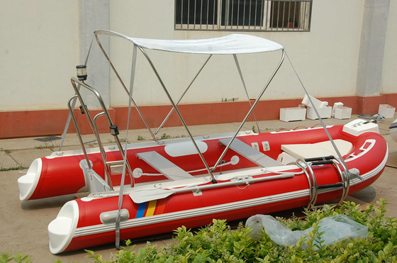 China Funsor 3.9m Orca Hypalon HRIB-390 inflatable boat with YAMAHA motor red color supplier