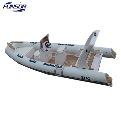 China Colorful Rigid Deep V Inflatable Fishing Dinghy Boat Fiberglass Hull 1,2mm PVC with 4.8 Length supplier