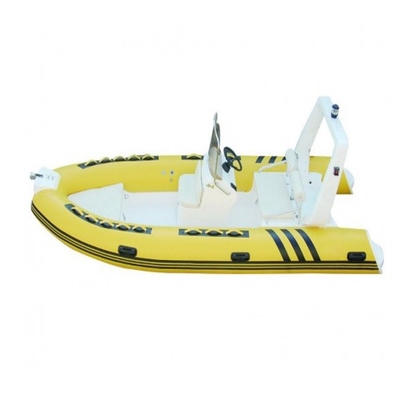 China New Design High Quality PVC Rigid Hull Inflatable Fishing Dinghy boat with Outboard Motor supplier