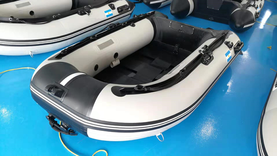China Aluminum Floor OEM Inflatable Fishing Boats With Outboard Motor , 230mm Length supplier