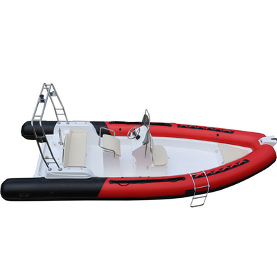 China RIB 680B Hypalon Fiberglass Fishing Inflatable Rigid Boat With Outboard supplier