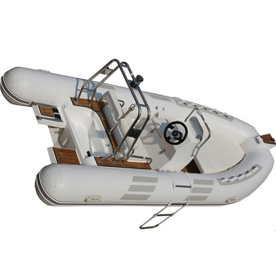China Marine Equipment RIB 480D Rigid Fiberglass Inflatable with Outboard Motor supplier
