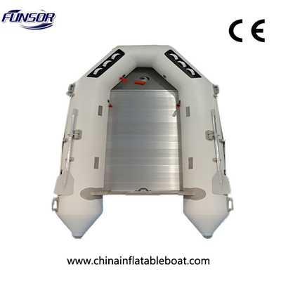 China White And Streak Line New Design PVC Inflatable Boat M Series For Fishing supplier