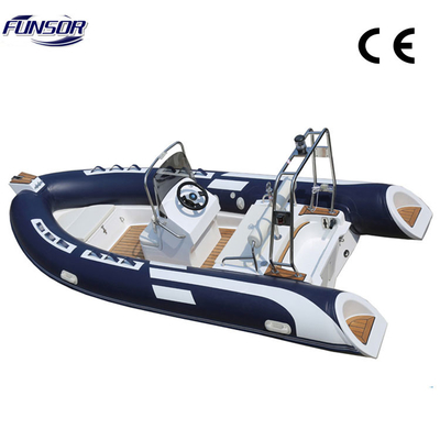 China WUXI RIB 4.8M inflatable boat for sport with fiberglass hull and deck supplier