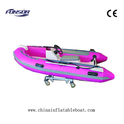 China Pink or Green Color Semi - FRP Inflatable Rib Boats Tube 3.3 Meter supplier