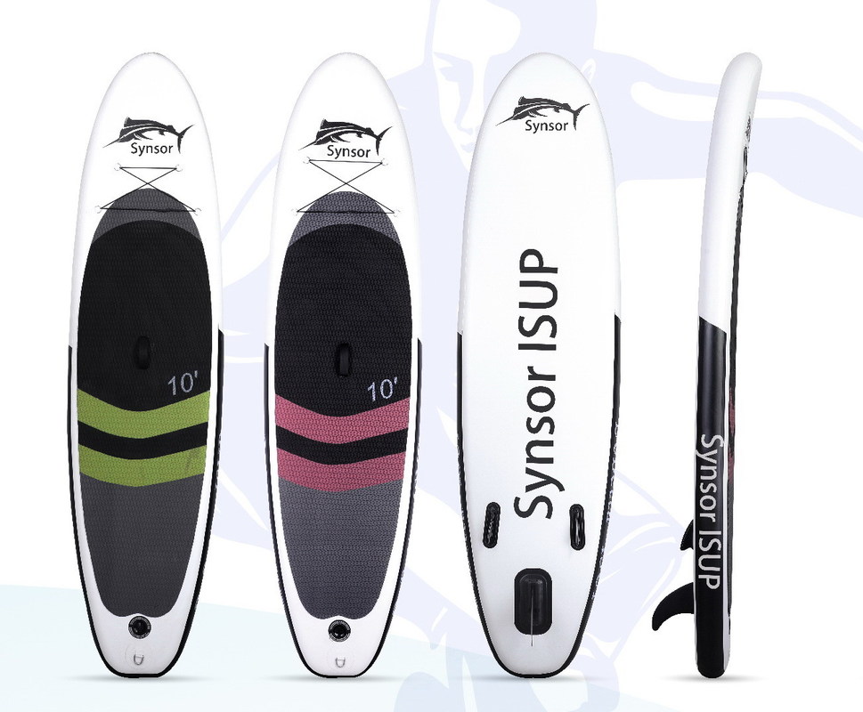 Funsor Inflatable Stand Up Paddle Board , Surfing Blow Up Paddle Board