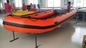 Heavy Duty Large Foldable Inflatable Boat 10 Person With 5 Chambers Orange color supplier