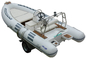 Hand Made FRP Inflatable RIB Boats , Deep - V Fiberglass Hull Inflatable Fishing Dinghy supplier