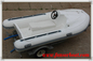 Grey 1.2mm PVC 3 Person Motorized Inflatable Yacht Tenders With Canopy / Trailer supplier