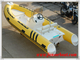 4.8m Semi - Rigid FRP Foldable Inflatable Boat Inflatable Fishing Boats With Certificate supplier