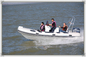 9 Person 1.2mm PVC Semi - FRP Inflatable RIB Boats With Sunshade supplier