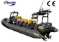 Open Work 9m Fiberglass Hard Bottom Inflatable Boats With Double SUZUKI RIB900 supplier