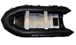 Black Long Military Inflatable Boats , 8 Person Motorized Inflatable Boat supplier