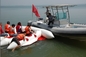 Red 380cm Length Six Person Inflatable Flying Fish Boat With 10 Chamber supplier
