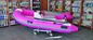 Semi - FRP Inflatable RIB Boats Tube 3.3 Meter Length Pink Color supplier