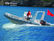 Small Inflatable Boats 6.8 Meter Luxury Yacht With Hypalon Tube Fiberglass Hull Twin Motors supplier