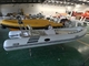 4.8 Meter Rigid Inflatable Boat Deep V Fiberglass Hull Inflatable Fishing Dinghy supplier
