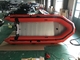 Orange Color Hypalon Foldable Inflatable Boat Aluminum Floor 470cm Length For Rescue supplier