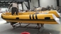 Yellow Color Inflatable RIB Boats For Rescue And Fishing 4.8 Meter Length supplier