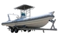 Black Hypalon color Rigid Hull Inflatable RHIB Boat with Outboard Motor for fishing and rescue supplier