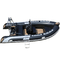 Hypalon Or PVC RIB 480B Rigid Inflatable Boat With Outboard , Rigid Inflatable Dinghy supplier