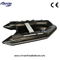 Black Small Size Rib Rigid Inflatable Boat For Familly Go Out Or Fishing supplier