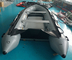 French Orca 866 Hypalon inflatable boat with motor in dark grey color supplier