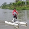 Water bike with single or two persons with white inflatable tube supplier